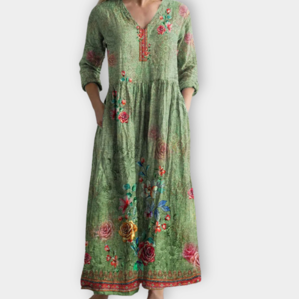 Lanfrida | Boho Maxikleid aus weichem Premiumstoff für Damen