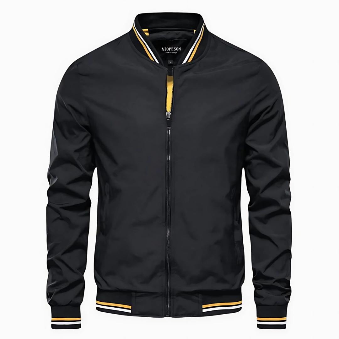 Hans | Winddichte Jacke mit Stehkragen und langen Ärmeln