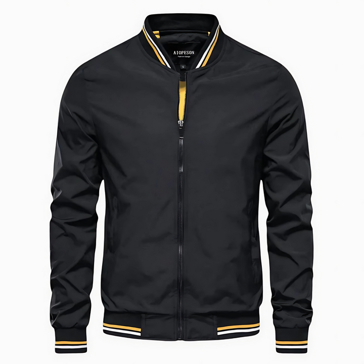 Hans | Winddichte Jacke mit Stehkragen und langen Ärmeln