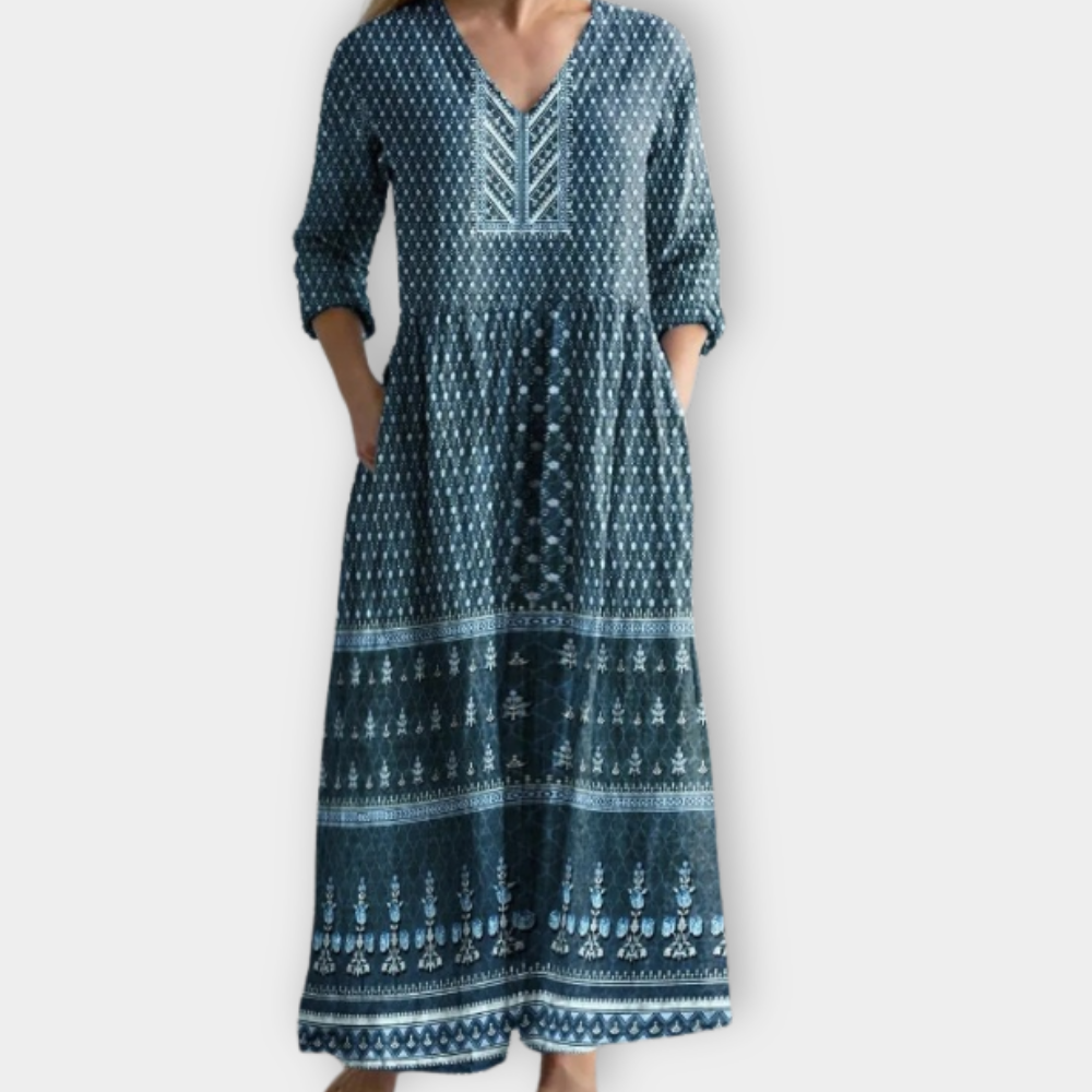 Chlotilde | Boho Maxikleid aus weichem Premiumstoff für Damen