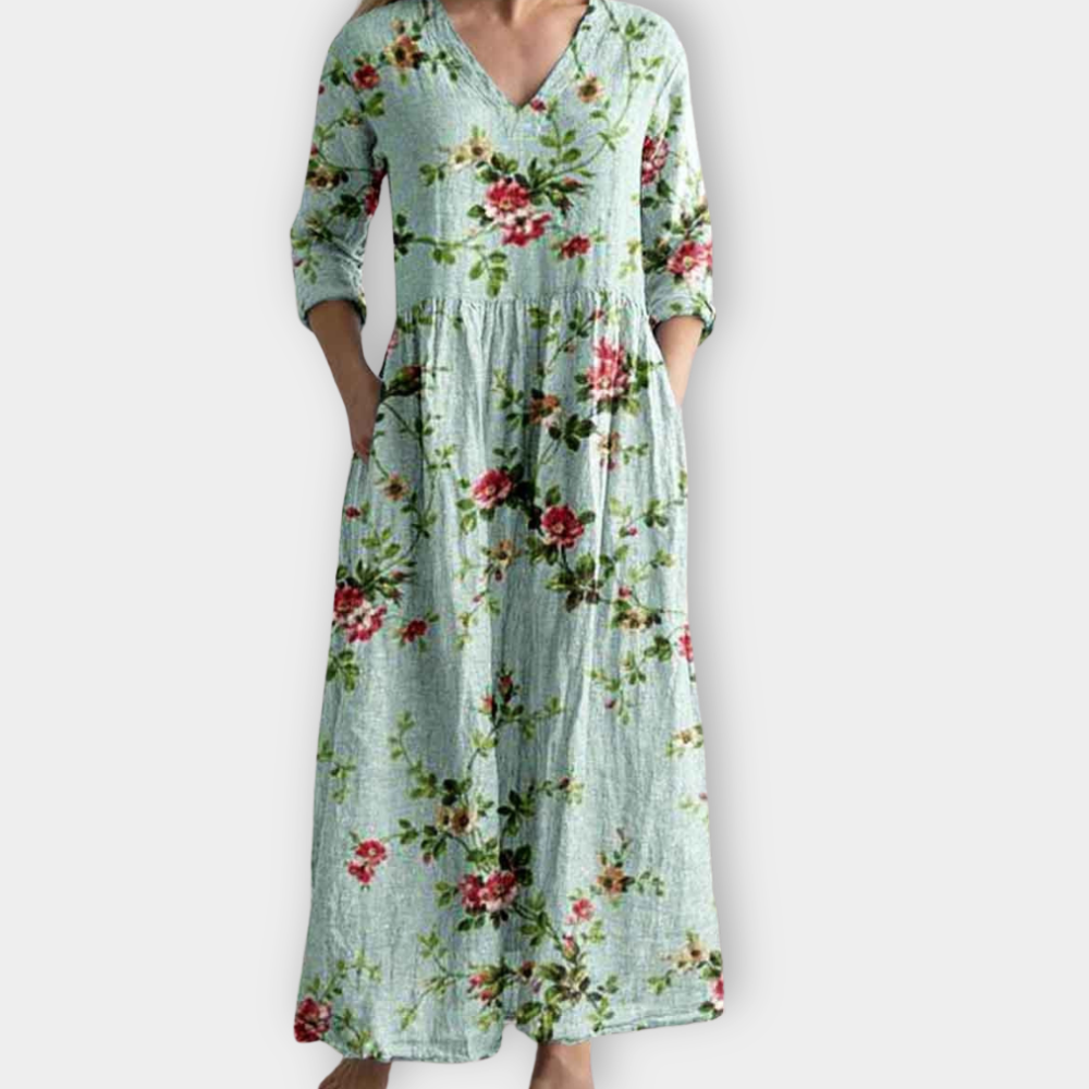Iduna | Boho Maxikleid aus weichem Premiumstoff für Damen