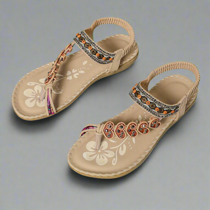 Trewhild | Bequeme Orthopädische Sandalen für Damen mit flachem Absatz