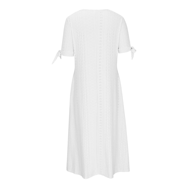 Fernie | Sweet Breeze Midikleid für Damen mit V-Ausschnitt und kurzen Ärmeln
