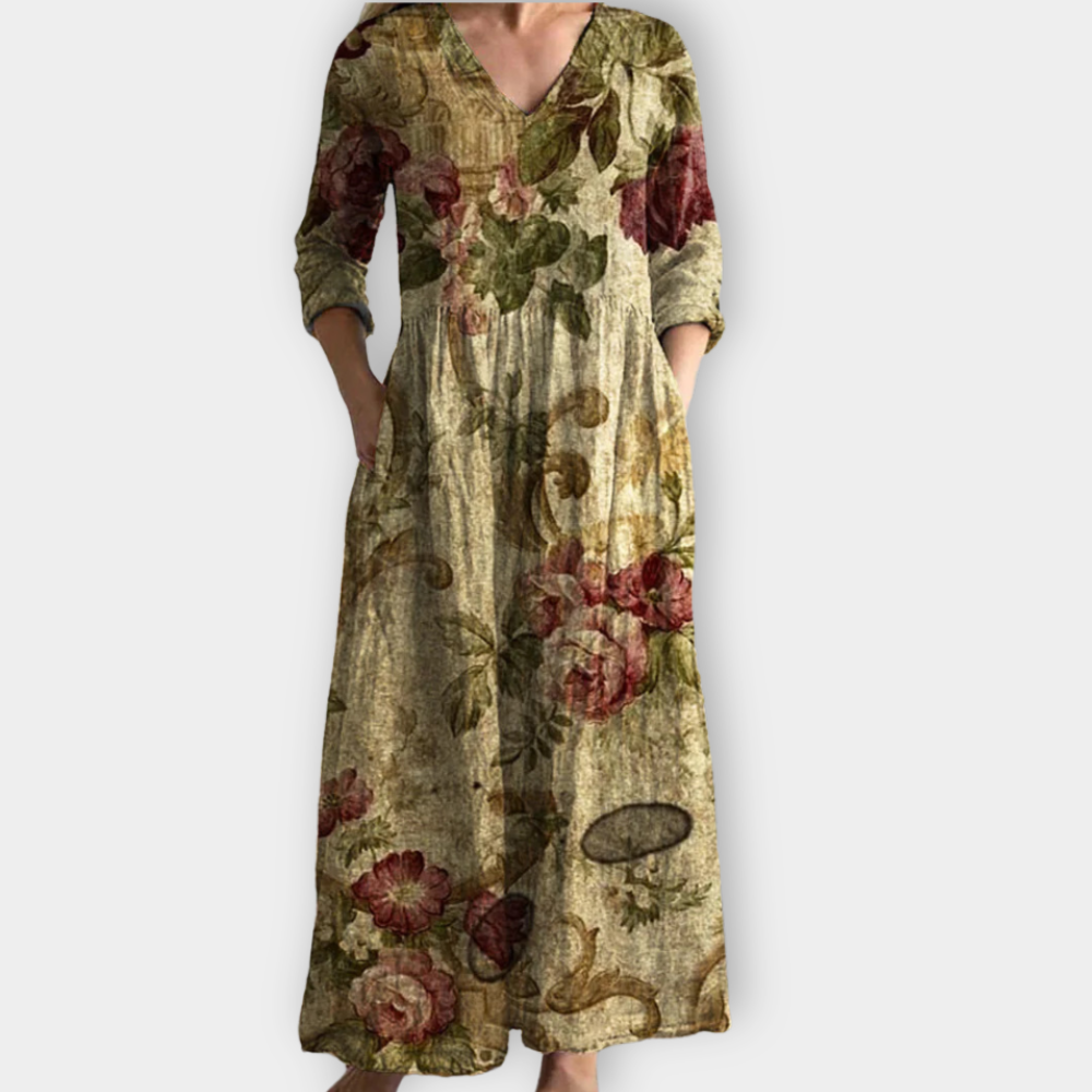 Quassia | Boho Maxikleid aus weichem Premiumstoff für Damen