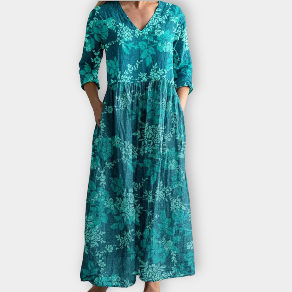 Geertruida | Boho Maxikleid aus weichem Premiumstoff für Damen
