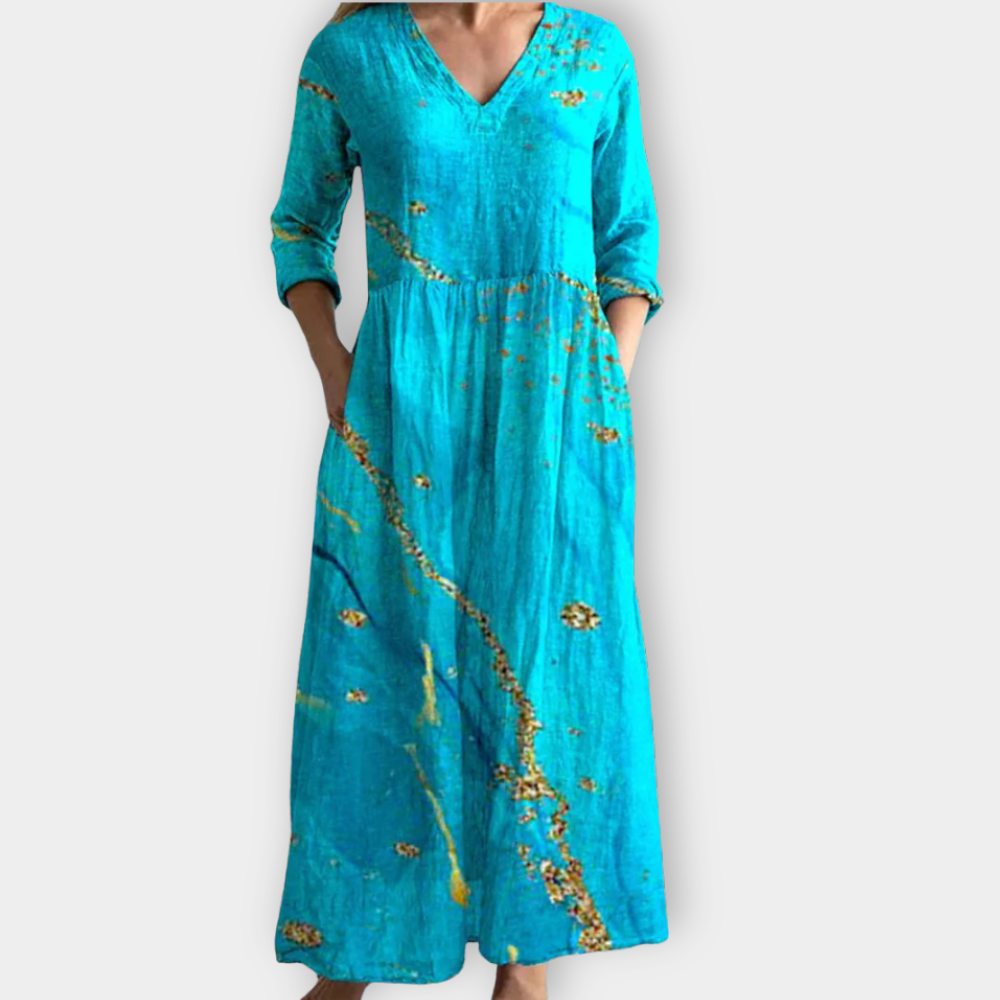 Veltrud | Boho Maxikleid aus weichem Premiumstoff für Damen