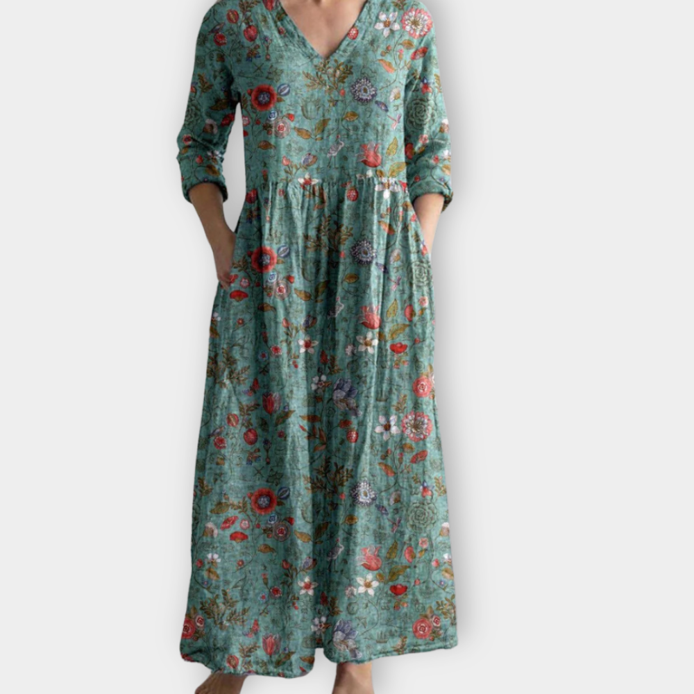 Sigruna | Boho Maxikleid aus weichem Premiumstoff für Damen