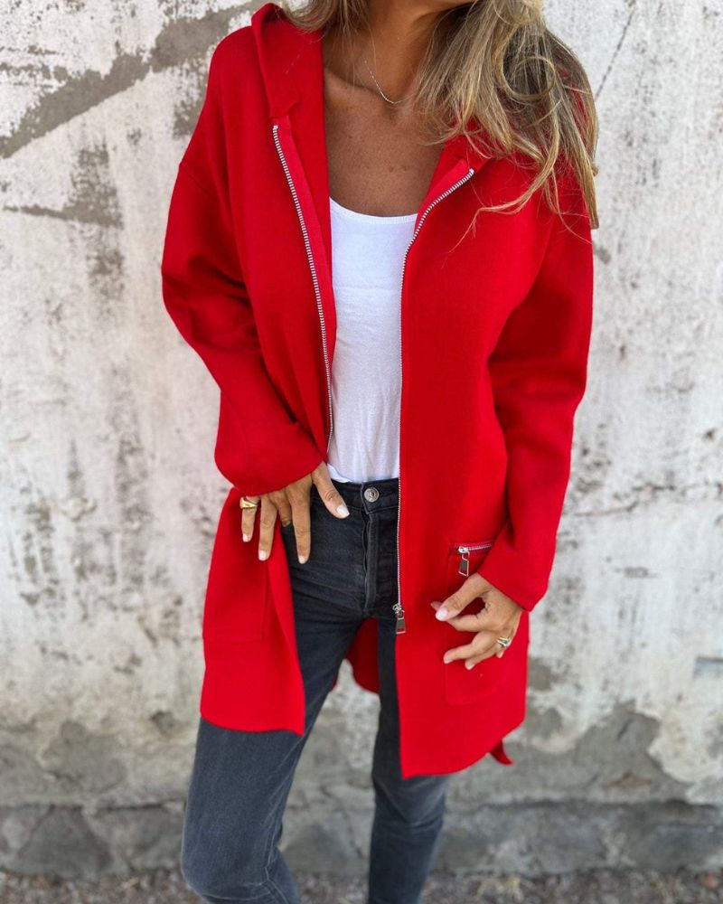 Naomi | Lässige Kapuzenjacke für Damen mit langen Ärmeln