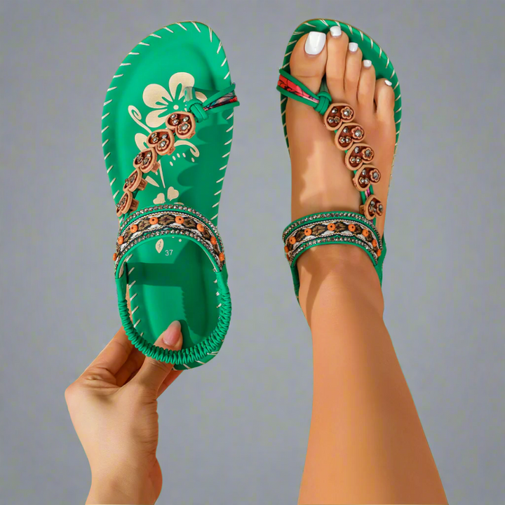 Trewhild | Bequeme Orthopädische Sandalen für Damen mit flachem Absatz