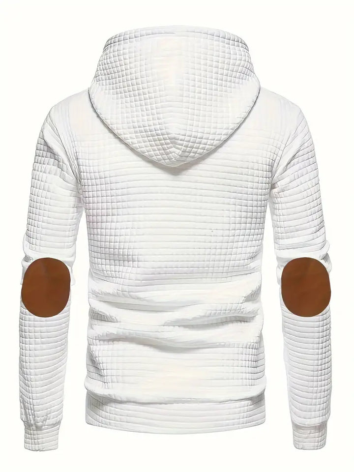 Emanuele | Männer Waffel Casual Hoodies für Herren mit Kapuze und langen Ärmeln