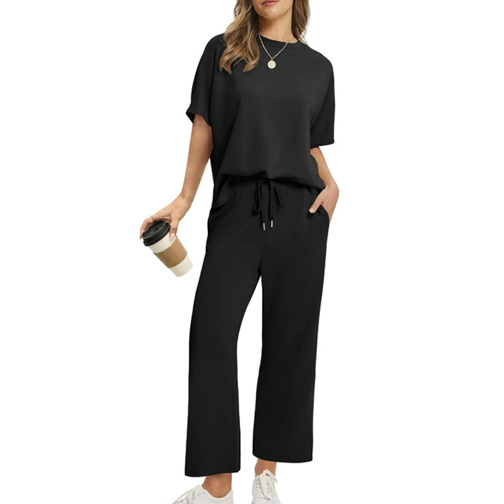 Eliza | Lässiges Top- und Hosen-Set für Damen