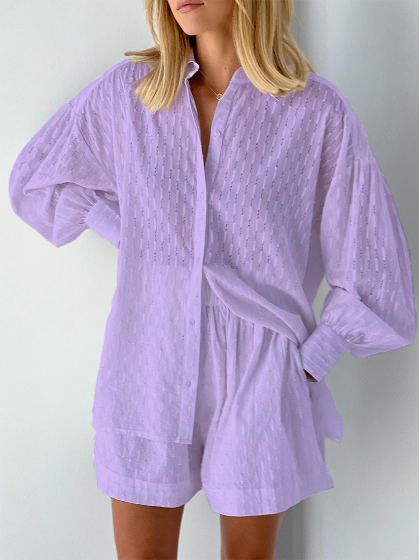 Elizabeth | Luftiges Shirt- und Shorts-Set für Damen