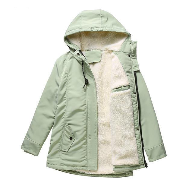AMINA | Isolierte Winterjacke für Damen mit Kapuze und gestepptem Futter für ultimativen Wärmekomfort