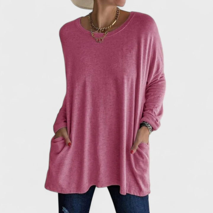 Moira | Lässiges Langarmshirt für Damen mit Rundhalsausschnitt und langen Ärmeln