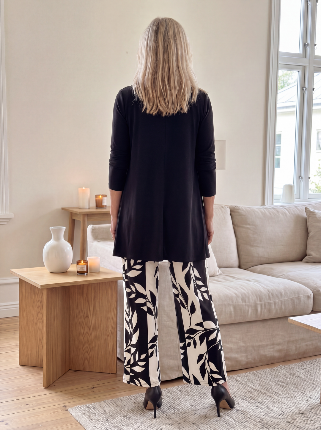 Soraya | Lässiges Frühlings-Drei-Teile-Set für Damen mit Rundhalsausschnitt