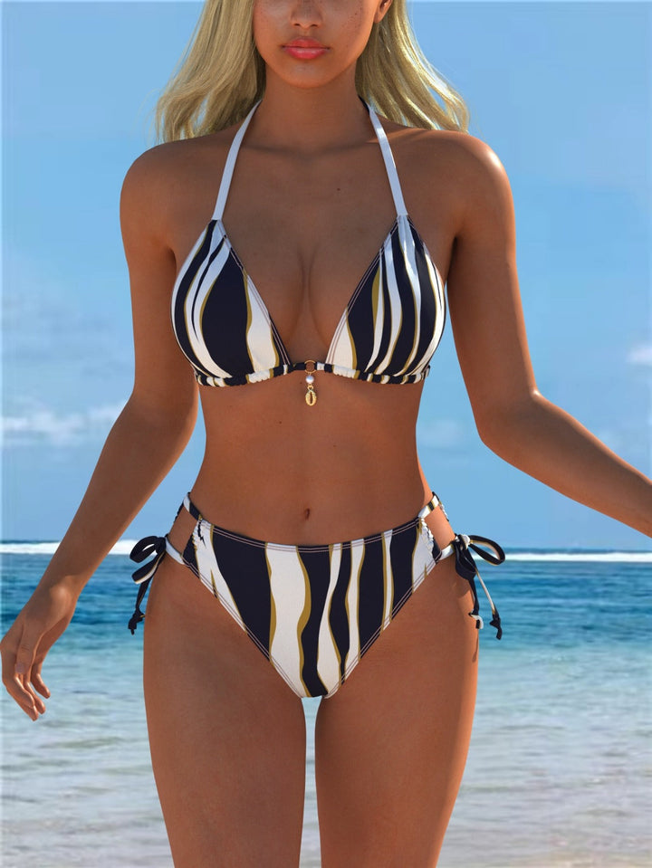 Bianca | Damen geometrischer Bikini mit unterstützendem BH-Oberteil