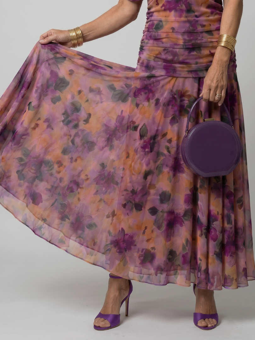 Calen | Anmutiges schulterfrei-Midi-Kleid für Damen mit Fließender Silhouette