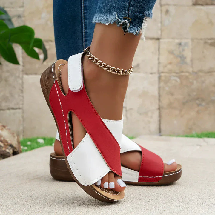 Milena | Ultrabequeme Orthopädische Sandalen für Damen mit niedrigem Absatz