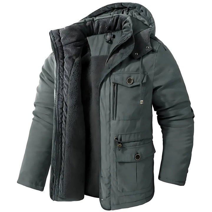 Chris | Wasser- und winddichte Winterjacke für Herren mit Rundhalsausschnitt
