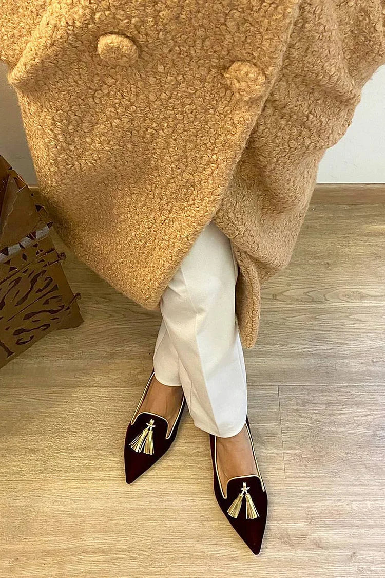 Loafer für Damen mit Eleganten Quasten