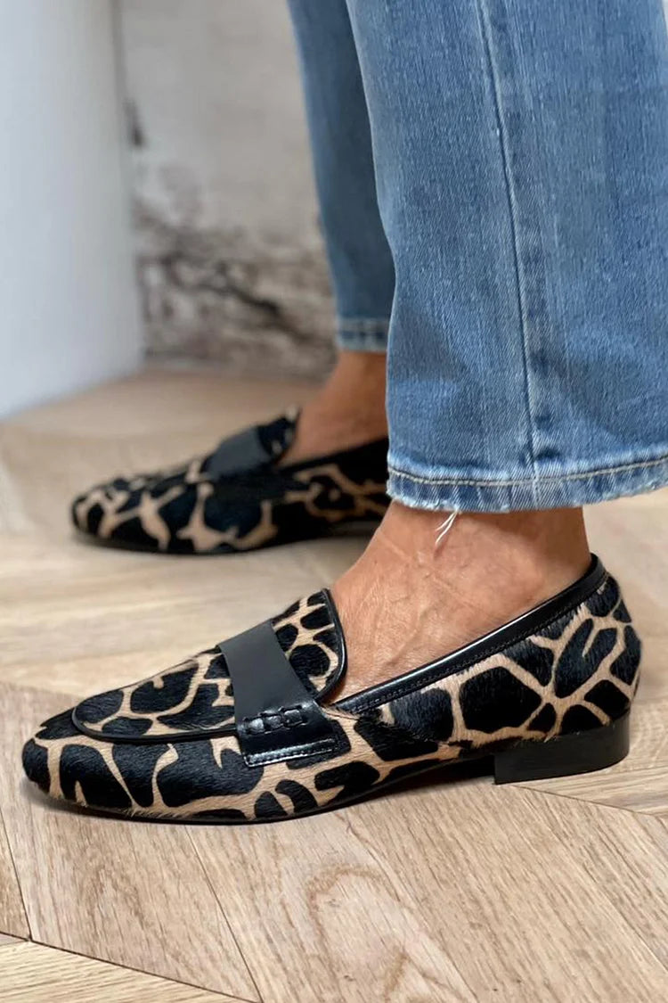Tierdruck Loafer für Herren mit Eleganten Details