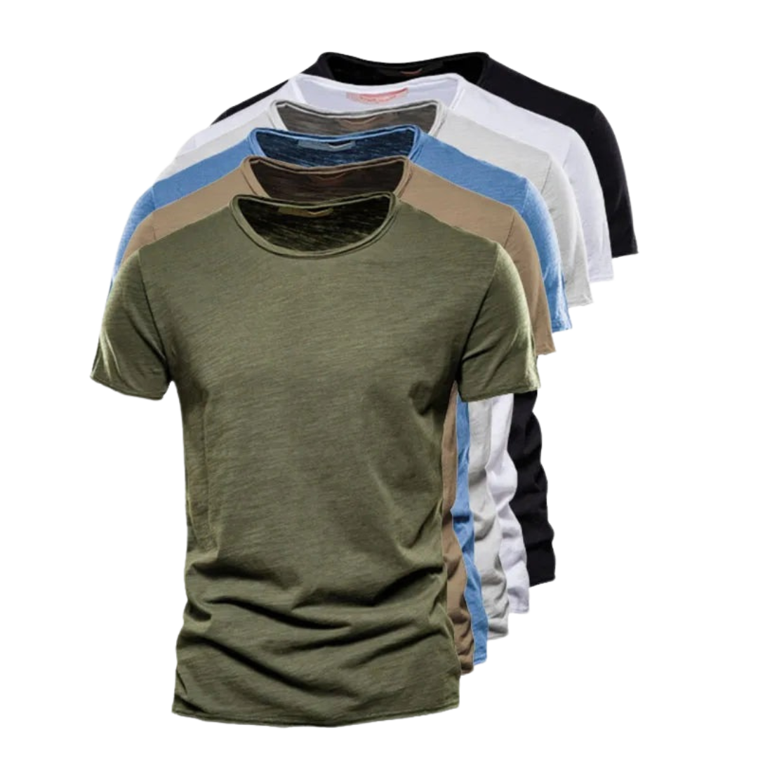 Gabriel | Klassisches T-Shirt (1+1 GRATIS) für Damen mit Rundhalsausschnitt