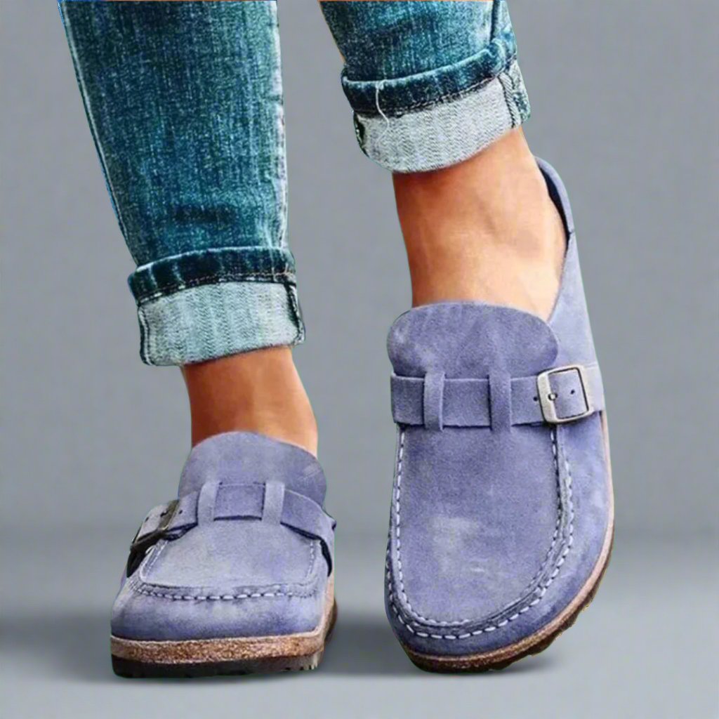 Adelwiga | Premium Orthopädische Sandalen für Damen mit flachem Absatz