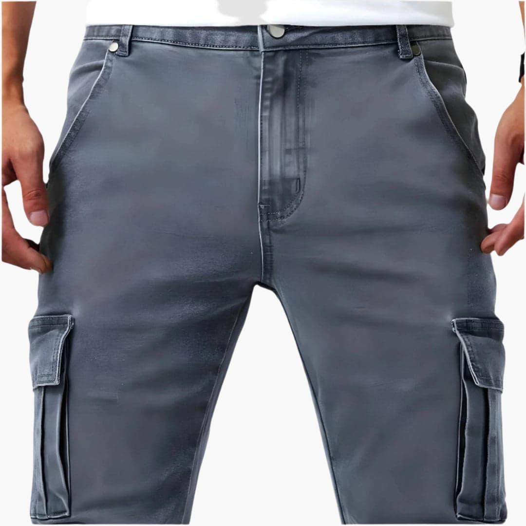 Samuel | Stretch Cargo-Hosen für Herren mit schmaler Passform und mittlerem Bund
