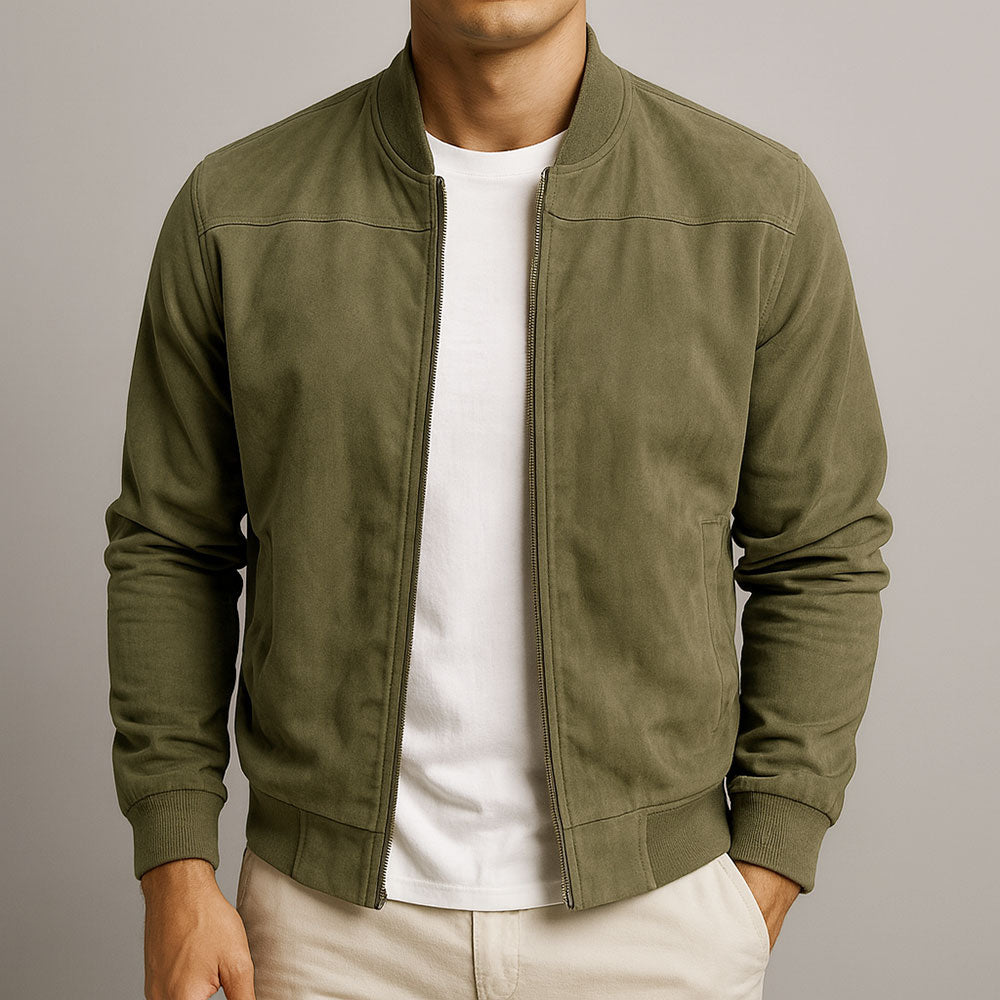 Marius | Klassische Urban Jacke für Herren mit Rundhalsausschnitt