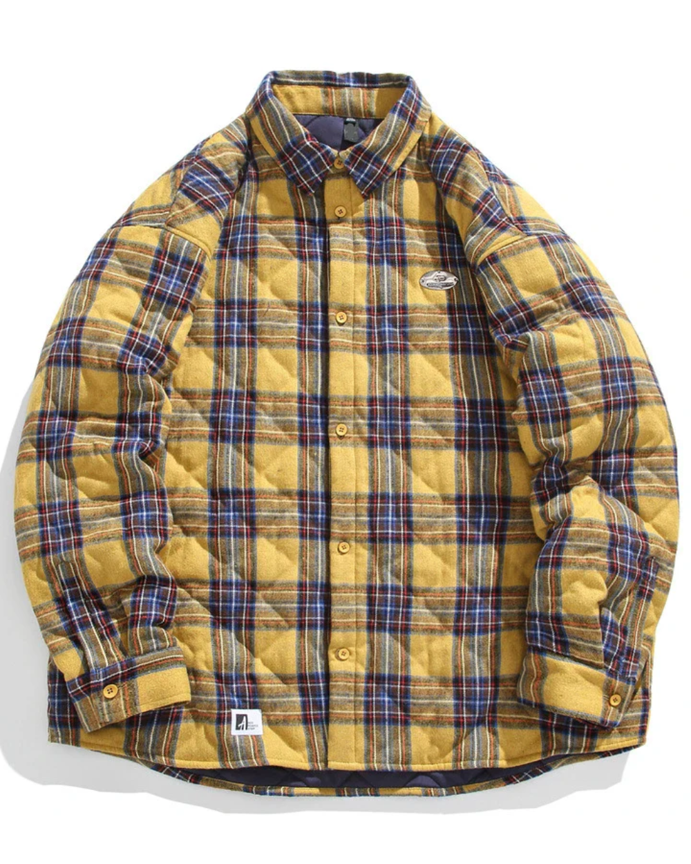 Vintage Padded Jacke für Herren mit langen Ärmeln