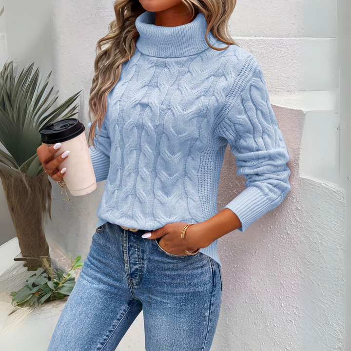 Charlotte | Warmer Gestrickter Damen Rollkragenpullover