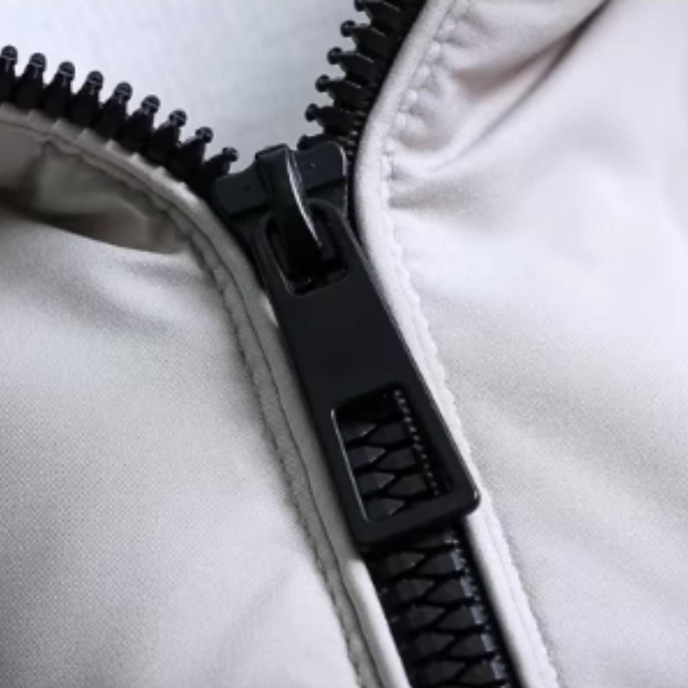 Elegante Herren-Pufferjacke mit Kapuze und langen Ärmeln