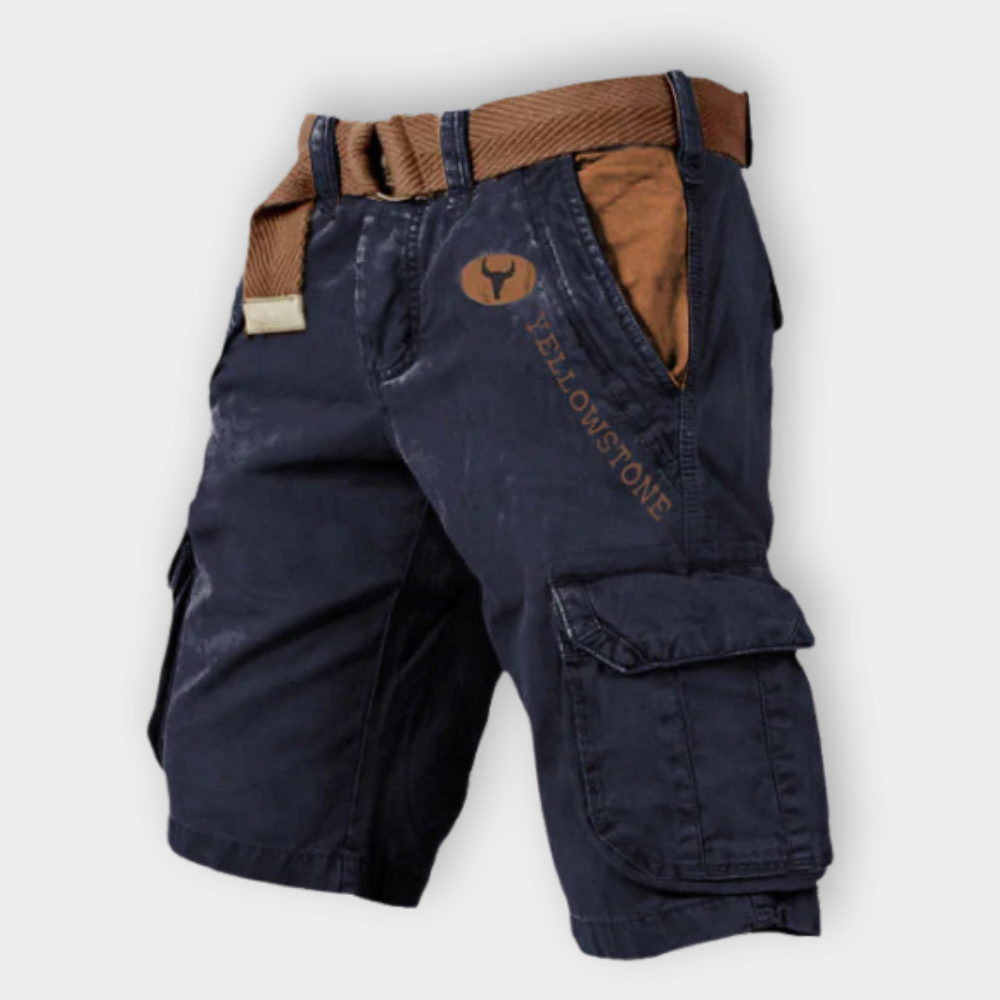 Lando | Explorer Cargo Shorts für Herren mit Sternenmuster