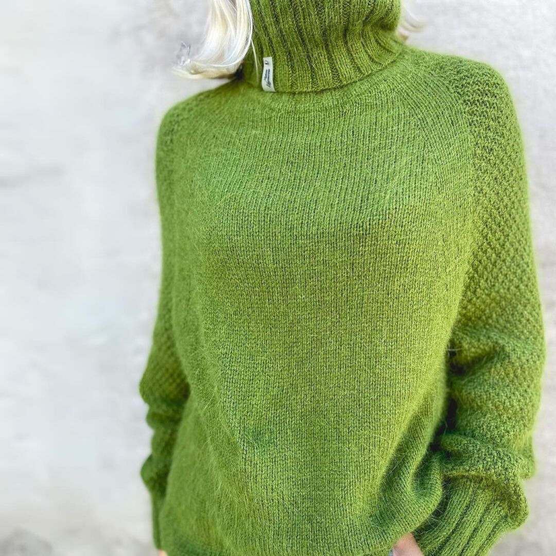 Eleganza | Eleganter Rollkragenpullover Angela Apfelgrün für Damen