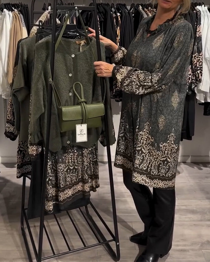 Ilse | Vintage-inspiriertes Kleid für Damen mit Knopfleiste