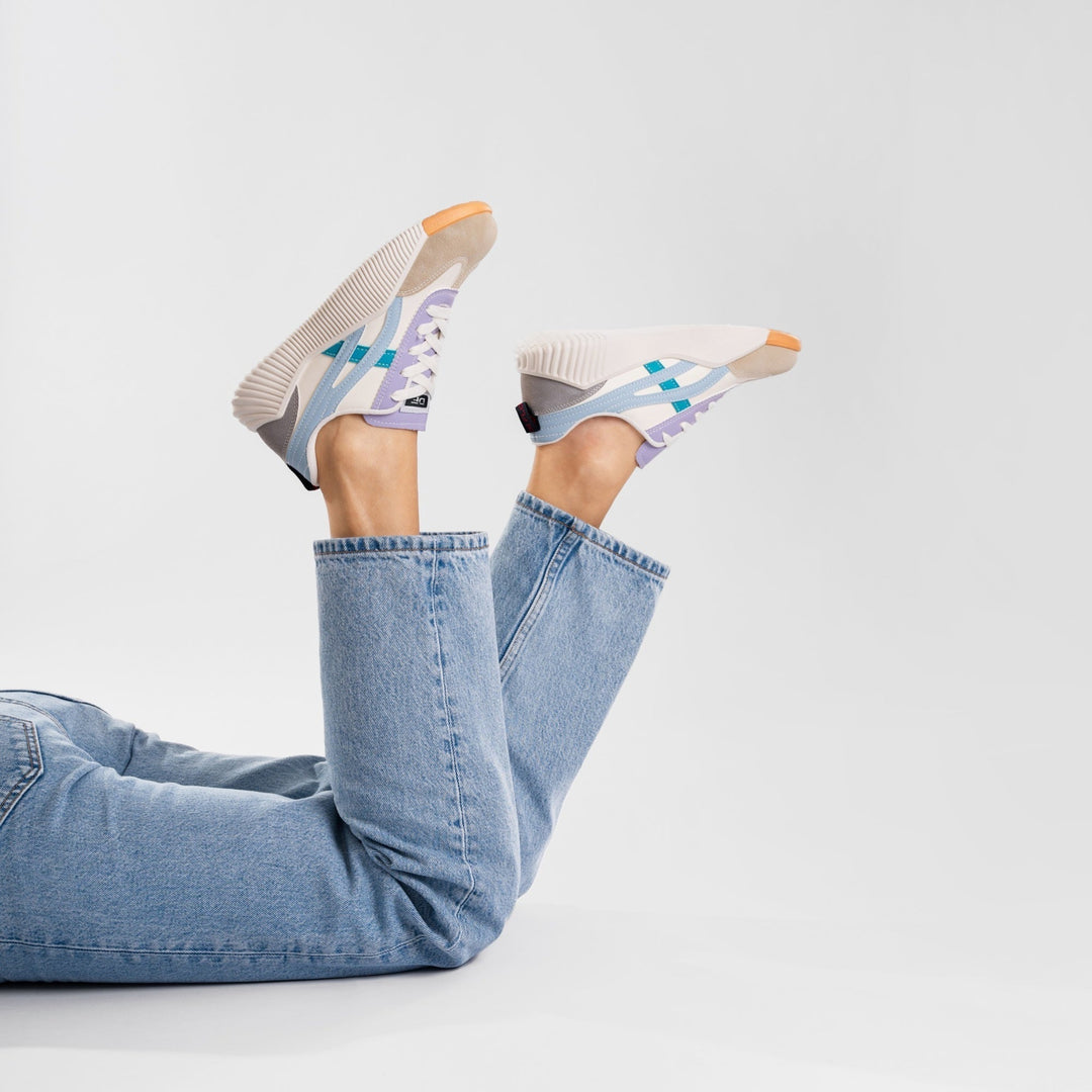 DeFlorance | Ultrabequeme Vintage Sneaker für Damen mit flachem Absatz