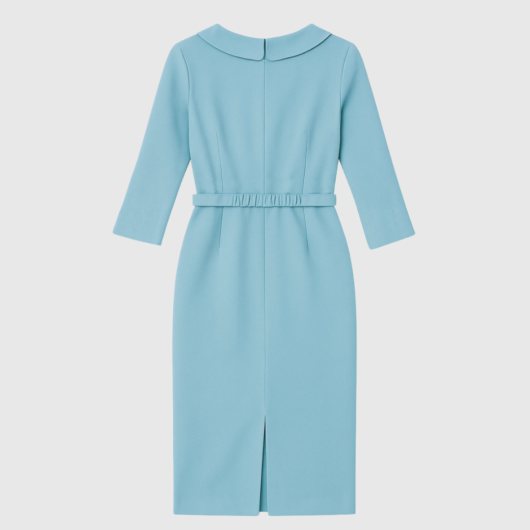 Arielle | Elegantes Drapiertes Midi-Bleistiftkleid für Damen