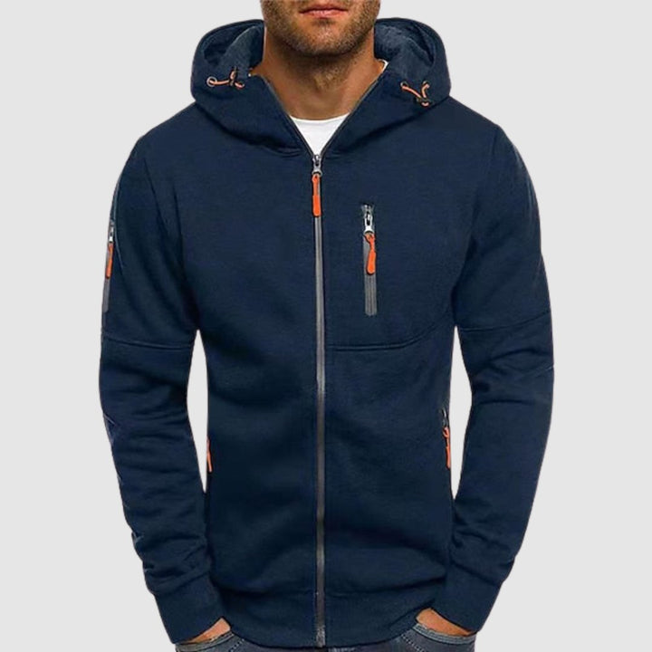 Mave | Kapuzenjacke für Herren mit Reißverschluss und langen Ärmeln