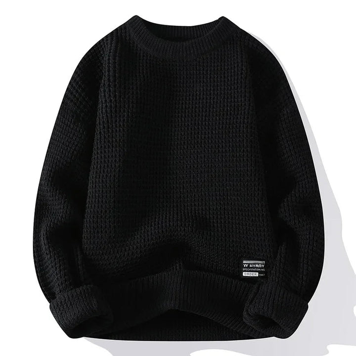 Silas | Premium-Pullover für Herren mit Wabenstruktur und Rundhalsausschnitt