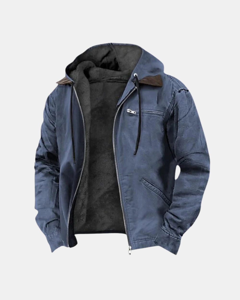 Livio Elegante Jacke für Herren mit Kapuze und langen Ärmeln
