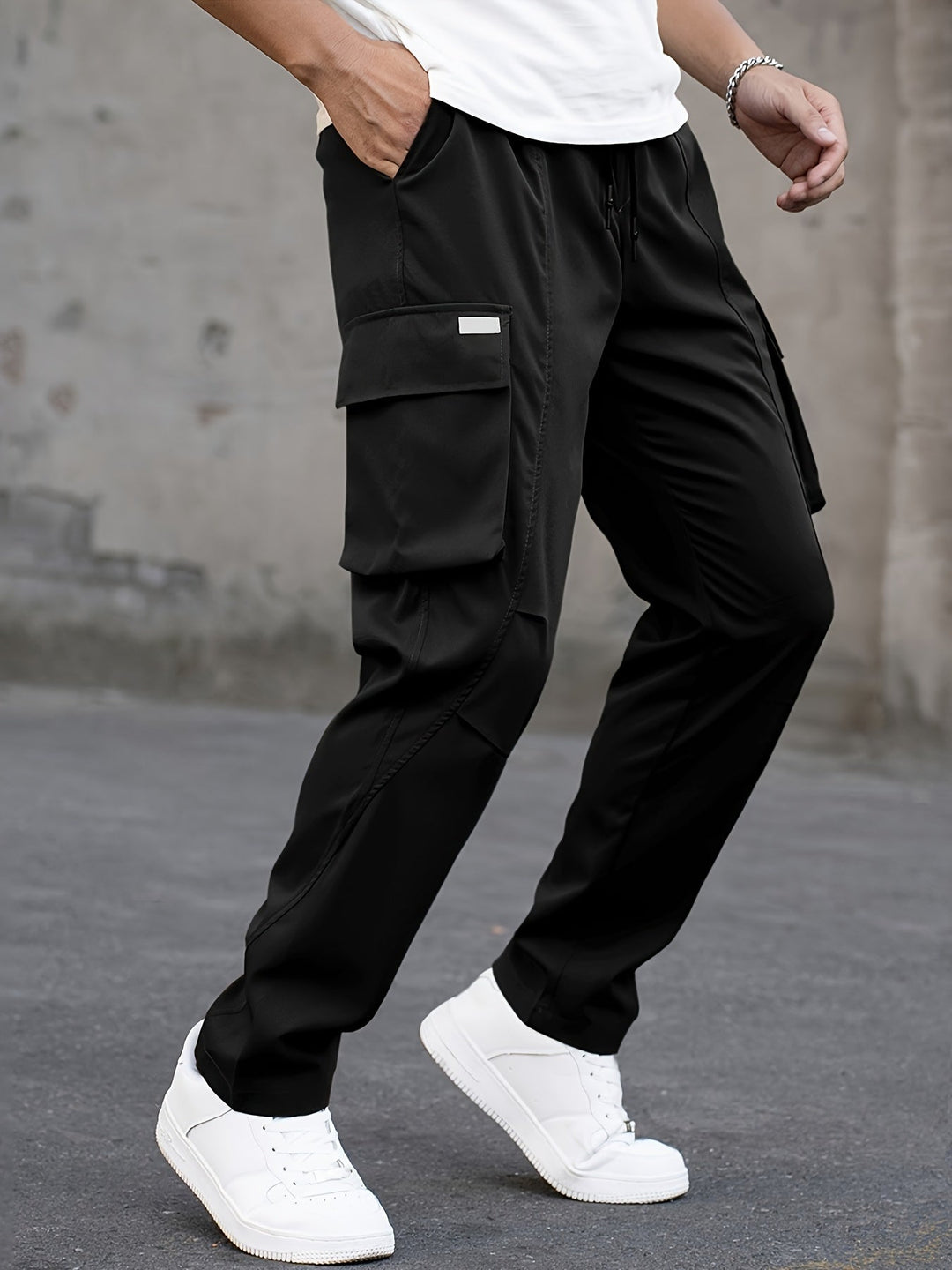 Sandro | Herren Freizeit Cargo-Hosen mit geradem Bein