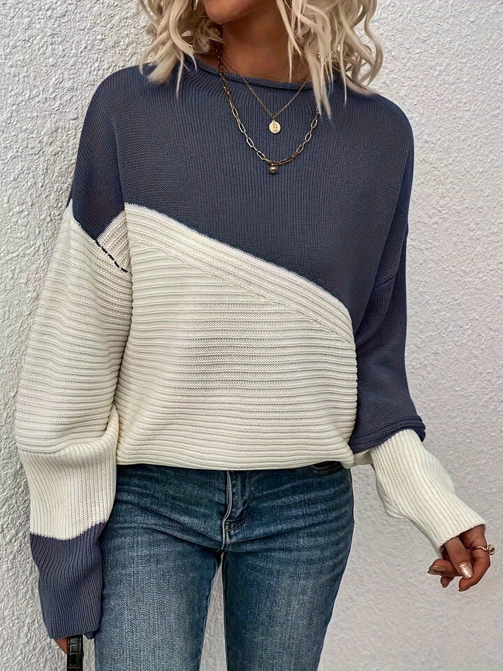 Zelda | Eleganter Color Block Pullover