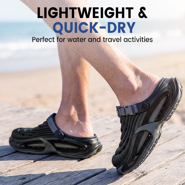 Herren Leichte 2-in-1 Sandalen | Rutschfest, Atmungsaktiver Komfort mit Dicke EVA-Sohle