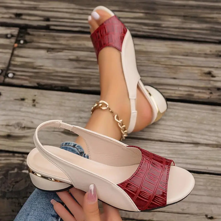 Estelle | Elegante Orthopädische Sandalen für Damen mit mittelhohem Absatz