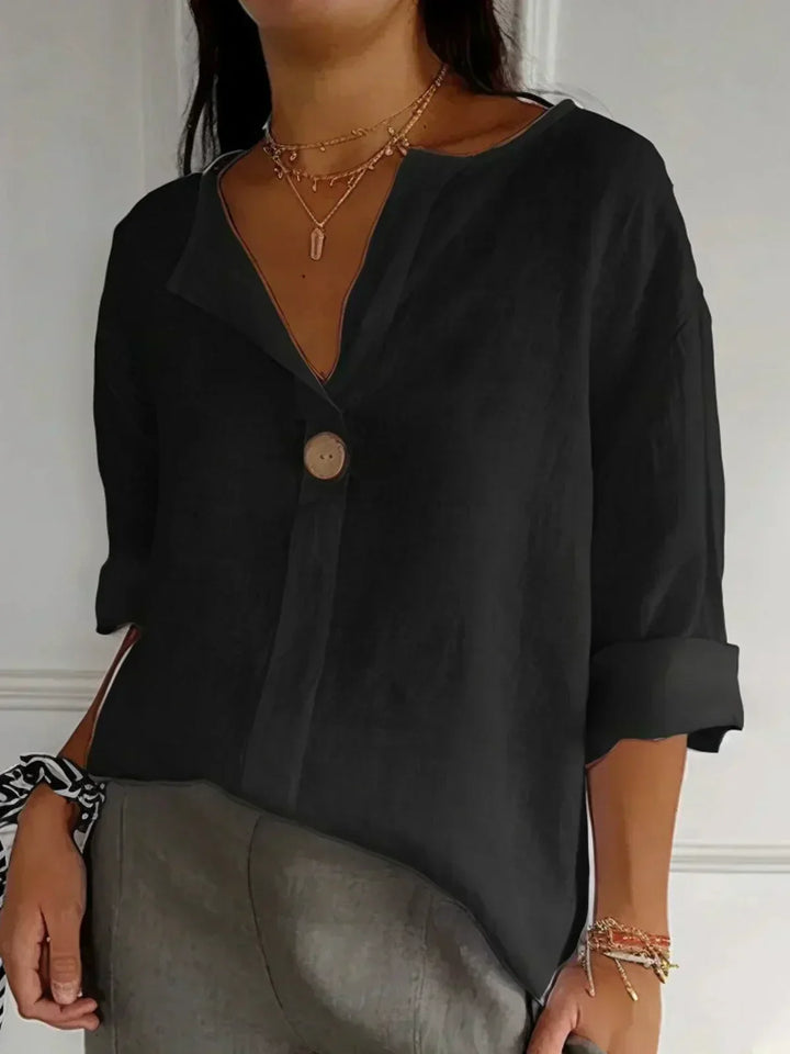 Angela | Legere V-Ausschnitt Bluse