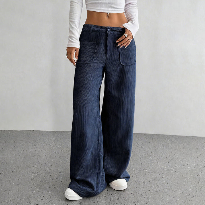 Damen Freizeit-Hochbundhose | Lockere Passform für ultimativen Komfort und Stil