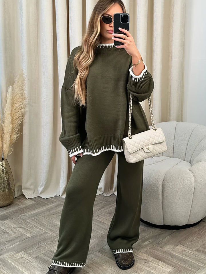 Nomi | Comfy Set für Damen mit Rundhalsausschnitt und langen Ärmeln