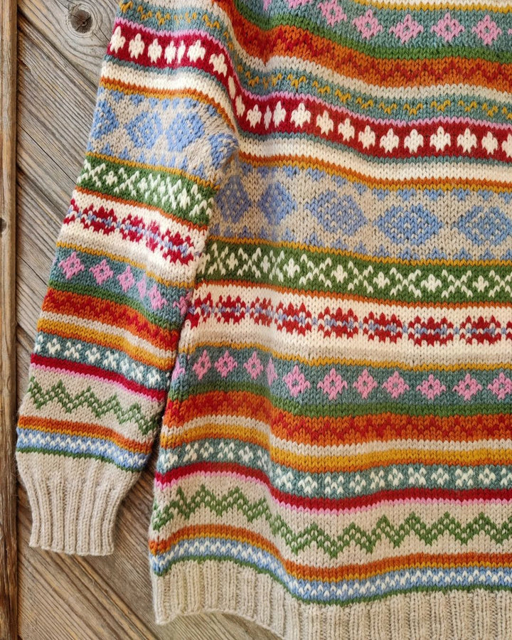 Fraja | Kuscheliger, modischer Pullover in kontrastierenden Farben für Damen