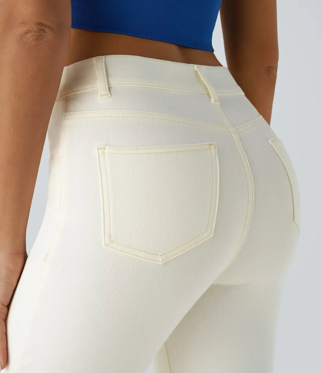 Kate | Elastische und Bequeme Hose für Damen mit weiter Passform und hohem Bund