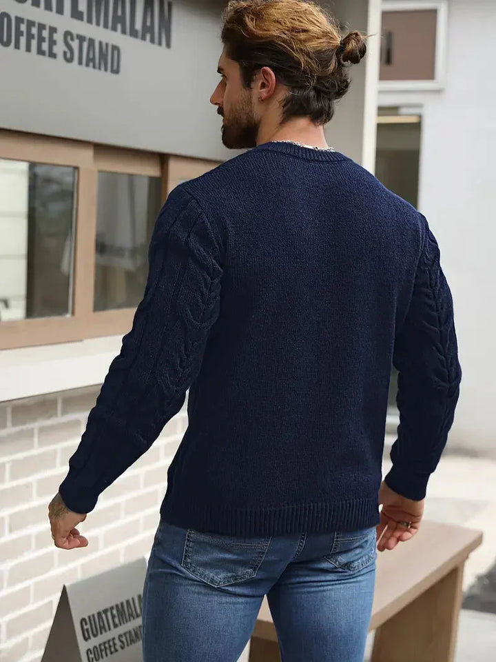 Brit und Boho | Graphica Geo Strickpullover mit geometrischem Muster